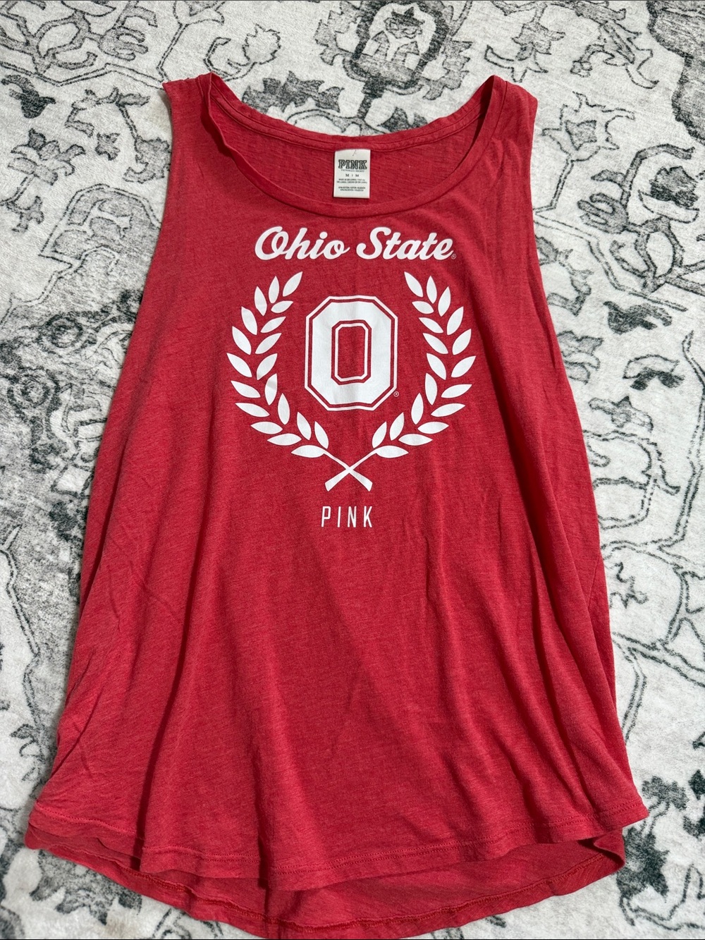 PINK Victoria's Secret Red Ohio State Graphic Tank